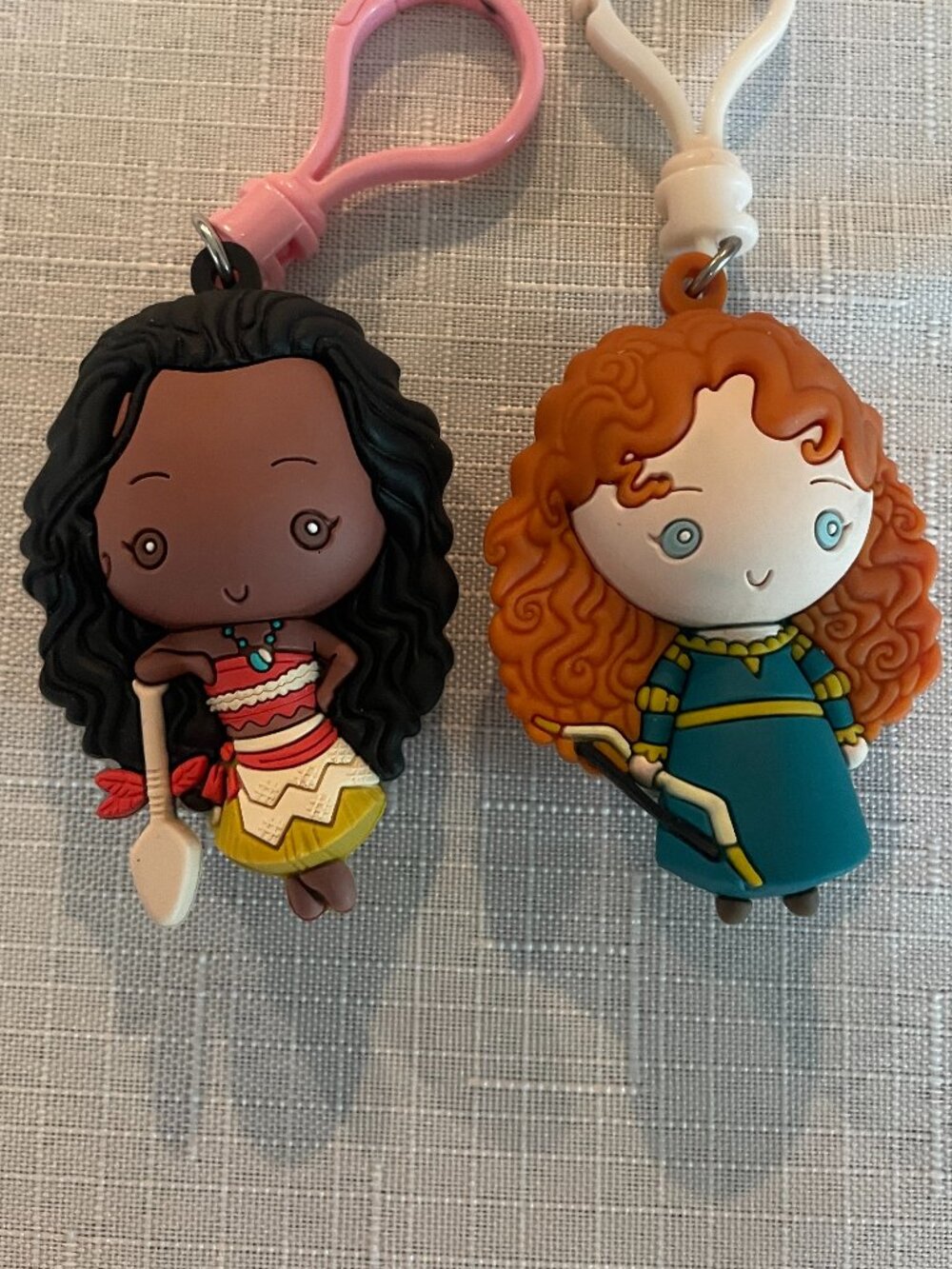 Disney Moana & Brave Bag Clip Collectibles 2.5"
